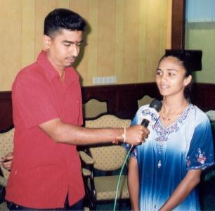 anuratha in tv interview